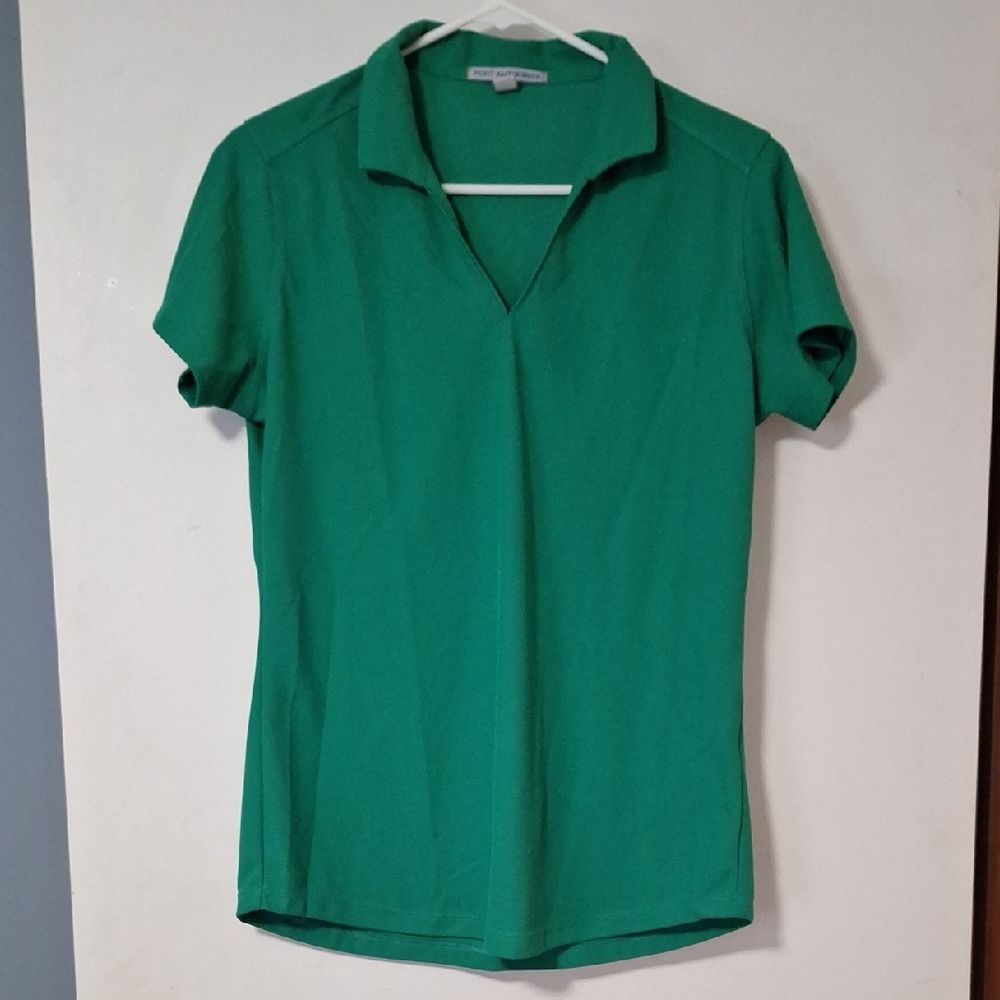 Port Authority Women's Green Short Sleeve Polo